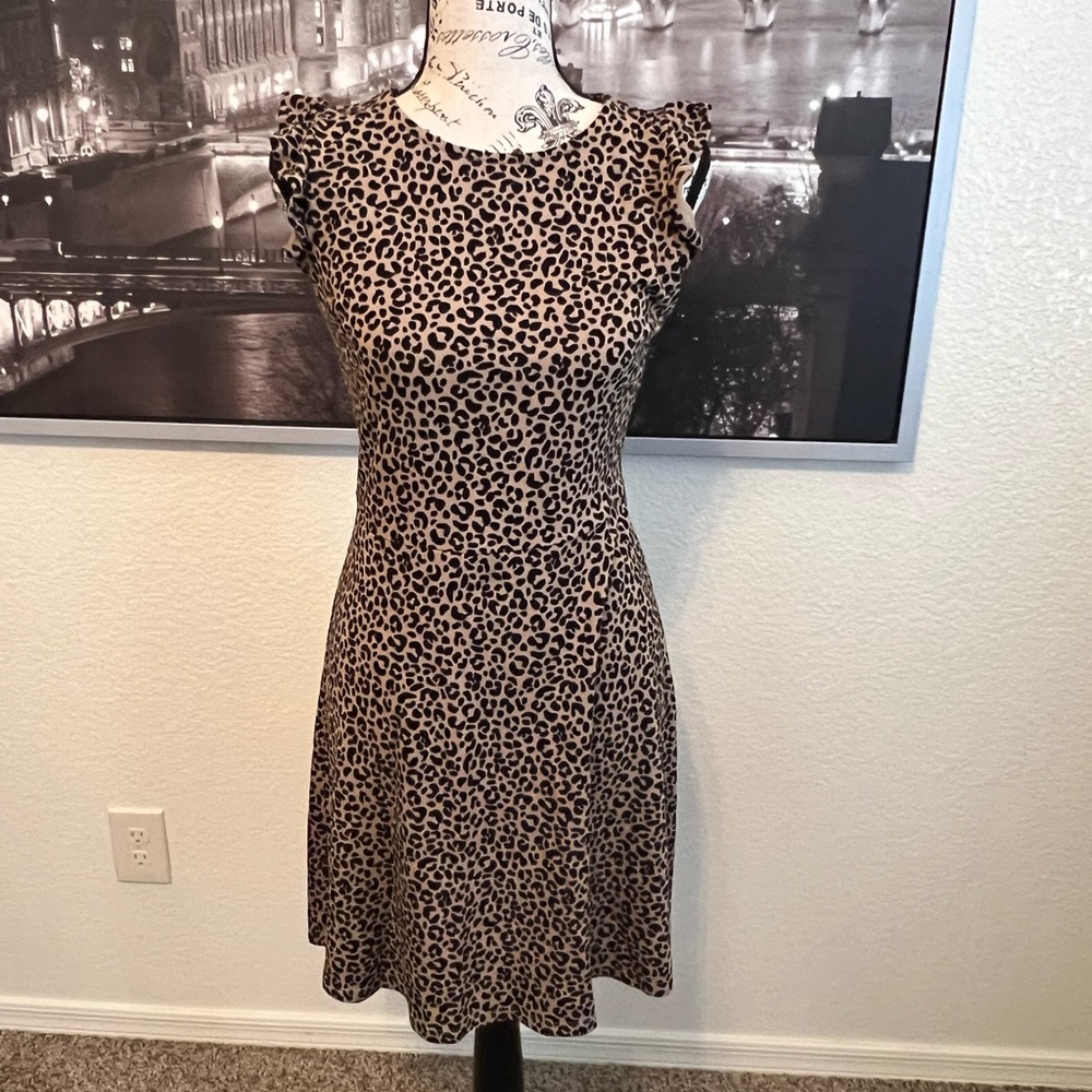 Old Navy Cheetah Print Sleeveless Dress